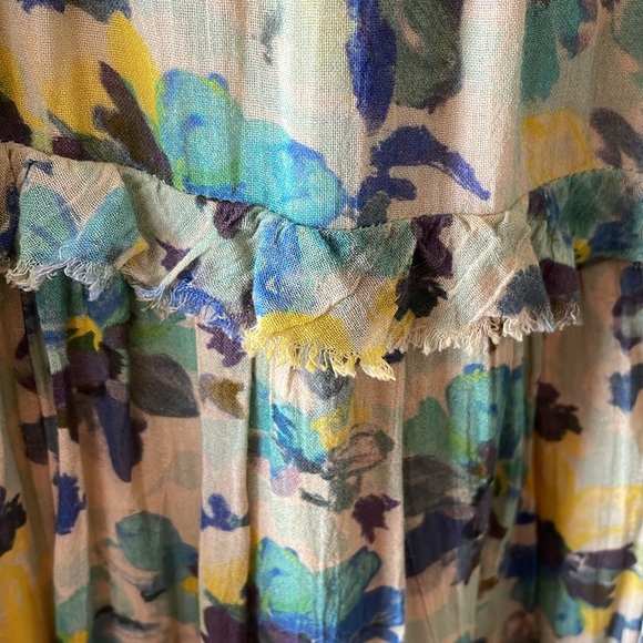 LoveShackFancy Capri Midi Dress Acai
Berry Blue Floral Summer M - Picture 10 of 14